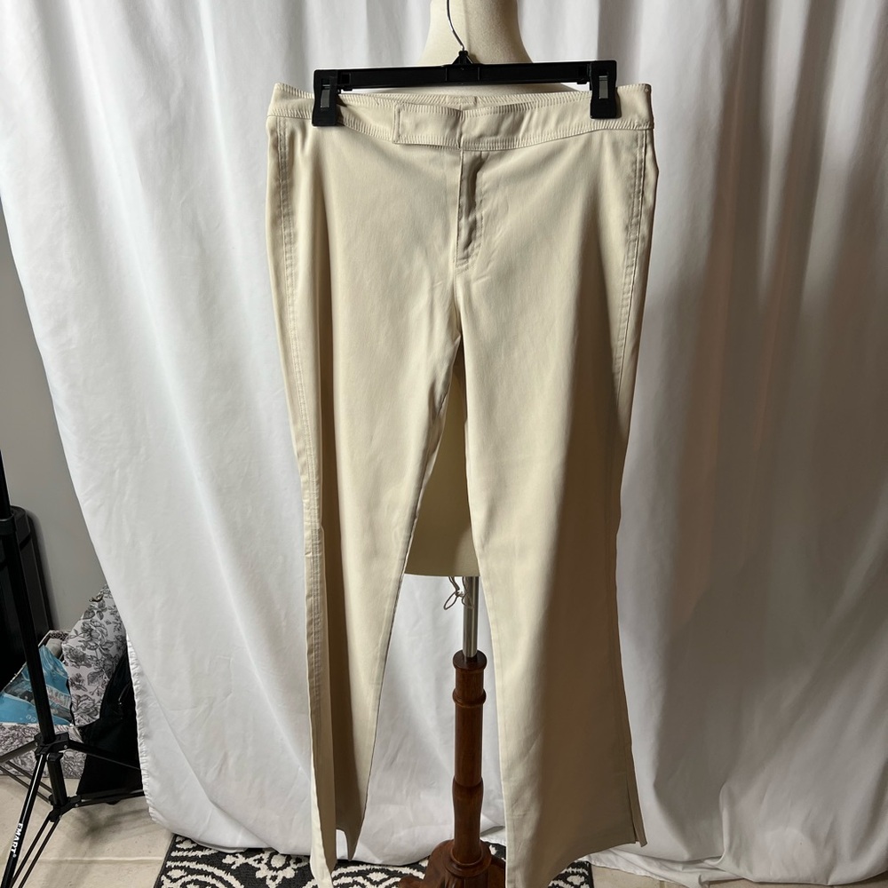 Rampage Light Beige Bootcut Pants with Split Hem - Size 7